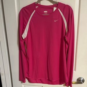 Nike Fuchsia Long Sleeve Sports Top